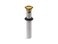 KOHLER K253222MB Bathroom Sink Clicker Drain with Tailpiece Overflow Premium Durable Metal Corrosion Resistant Vibrant Brushed Moderne Brass