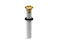 KOHLER K253222MB Bathroom Sink Clicker Drain with Tailpiece Overflow Premium Durable Metal Corrosion Resistant Vibrant Brushed Moderne Brass