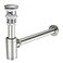 TSIBOMU Bathroom Basin Sink Waste PTrap Drain Kit Adjustable Bottle Trap with Pop Up Drain Stopper with Overflow Brushed Nickel