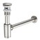 TSIBOMU Bathroom Basin Sink Waste PTrap Drain Kit Adjustable Bottle Trap with Pop Up Drain Stopper with Overflow Brushed Nickel