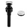 KENES Bathroom Sink Drain Stopper Pop up Sink Drain with Overflow Brushed Nickel Lavatory Bathroom Vanity Sink Drain Assembly Builtin AntiClogging Strainer