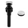 KENES Bathroom Sink Drain Stopper Pop up Sink Drain with Overflow Brushed Nickel Lavatory Bathroom Vanity Sink Drain Assembly Builtin AntiClogging Strainer