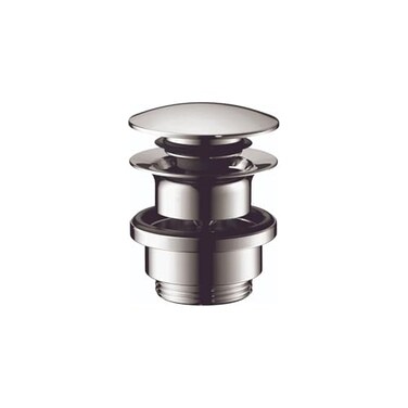 hansgrohe 50100101 Sink Push Open Drain 114Inch ChromeSmall