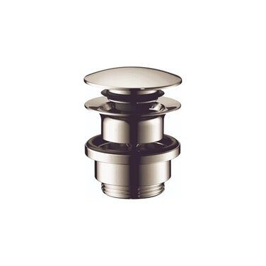 hansgrohe 50100831 Sink Push Open Drain 114Inch Polished Nickel