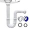 VIVIDA Flexible Sink Drain Pipe 112 Expandable Flexible P Trap Drain Pipe 11315 Sink P Trap for Bathroom Kitchen 114 Adapter Included White 1 PACK