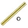 OPERMAXER Flanged Sink Tailpiece 114 in OD 12 inch Brass Extension Tube for Trap Drain Connections Siphon Immersion Pipe For Bathroom Under Sink Brushed Gold