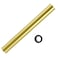 OPERMAXER Flanged Sink Tailpiece 114 in OD 12 inch Brass Extension Tube for Trap Drain Connections Siphon Immersion Pipe For Bathroom Under Sink Brushed Gold