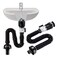 Tempsnow Bathroom Sink Drain Kit with Flexible Expandable PTrap Pipe AntiOdor Bathroom Sink Drain Pipe for 114 and 112 Hole