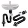 Tempsnow Bathroom Sink Drain Kit with Flexible Expandable PTrap Pipe AntiOdor Bathroom Sink Drain Pipe for 114 and 112 Hole