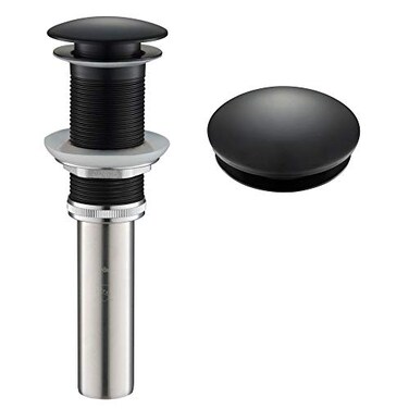 KRAUS PopUp Drain in Matte Black PU10MB