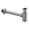 orhemus Brass Round Bottle P Trap Basin Sink Waste Trap Drain Tube Kit Adjustable Height Brushed Nickel Finished