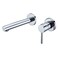 SUMERAIN Wall Mount Faucet for Bathroom Sink Modern Chrome Bathroom Faucet Single Handle with Brass Valve