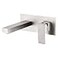 SUMERAIN Wall Mount Bathroom Sink Faucet Brushed Nickel Basin Faucet Single Handle with Roughin Valve