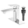 VOTON Chrome Bathroom Faucet Single Handle Bathroom Sink Faucet Lavatory Vanity Faucet with Pop Up Drain Water Supply Lines