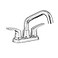 American Standard 7074140002 Colony Pro 2Handle Utility Faucet with Aerator End Polished Chrome