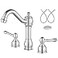 Aolemi 8 Inch Widespread Bathroom Sink Faucet 3 Hole Deck Mount Vanity Basin Mixer Tap with Pop Up Drain Assembly Polish Chrome Double Lever Handle