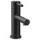 Moen Align Matte Black OneHandle Modern Bathroom Faucet with Drain Assembly and Optional Deckplate 6190BL