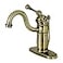 Kingston Brass KB1403BL Victorian Mono Block Bathroom Faucet Antique Brass