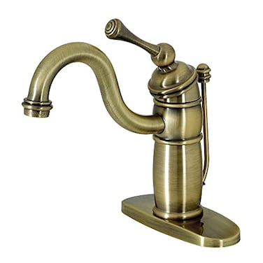 Kingston Brass KB1403BL Victorian Mono Block Bathroom Faucet Antique Brass