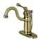 Kingston Brass KB1403BL Victorian Mono Block Bathroom Faucet Antique Brass