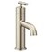 Moen Gibson OneHandle Single Hole Modern Bathroom Sink Faucet with Optional Deckplate Brushed Nickel 6145BN