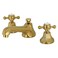 Kingston Brass KS4467BX Metropolitan Widespread Bathroom Faucet PopUp Brushed Brass
