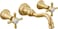 Moen Brushed Gold Weymouth 2Handle Wall Mount HighArc Bathroom Faucet Valve Sold Separately TS42112BG