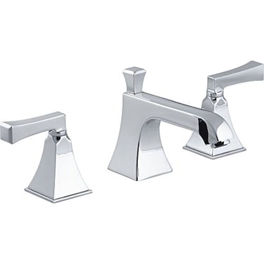 Kohler K4544VCP Memoirs Widespread Lavatory Faucet with Stately Design Polished Chrome