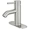 VOTON Bathroom Faucet Brushed Nickel OneHandle Modern one Hole Bathroom Sink Faucet Lavatory Faucet with Deck