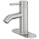 VOTON Bathroom Faucet Brushed Nickel OneHandle Modern one Hole Bathroom Sink Faucet Lavatory Faucet with Deck