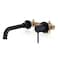 ARCORA Wall Mount Bathroom Faucet Matte Black Single Handle Bathroom Sink Faucet Wall Mounted Roughin Valve Included