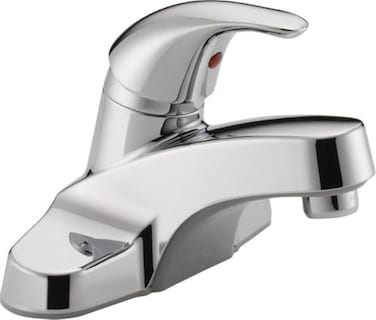 Peerless Centerset Bathroom Faucet Chrome Bathroom Sink Faucet Single Handle Drain Assembly Chrome P136LF