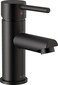 Delta 559LFGPMPP Modern 1 GPM Single Hole Bathroom Faucet with PopUp Drain Assembly Matte Black