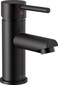 Delta 559LFGPMPP Modern 1 GPM Single Hole Bathroom Faucet with PopUp Drain Assembly Matte Black