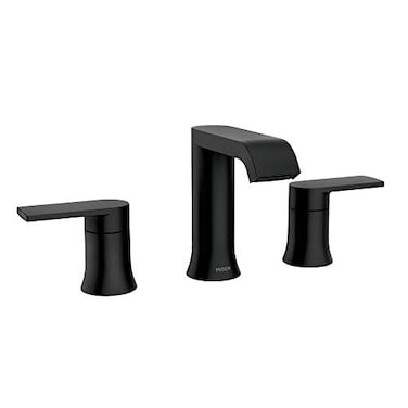Moen 84763BL Genta 8 in Widespread 2Handle Bathroom Faucet in Matte Black