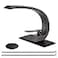 Wovier Matte Black Bathroom Sink FaucetUnique Design Single Handle Single Hole Brass Lavatory Vanity FaucetBasin Mixer Tap with Supply Hose and Pop Up Drain Assembly