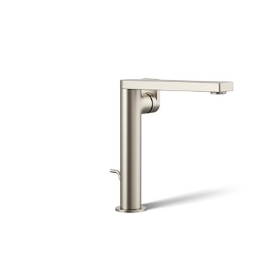 Kohler 731684BN Composed Tall SingleHandle Bathroom Sink Faucet with Lever Handle 12 gpm Vibrant Brushed Nickel
