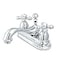 Kingston Brass KS3601AX Restoration 4Inch Centerset Lavatory Faucet with Metal Cross Handle Polished Chrome