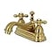 Kingston Brass KS3607AX 4 in Centerset Bathroom Faucet Brushed Brass