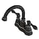 Kingston Brass FSC1616ACL American Classic Two Handle 4 Centerset Lavatory Faucet Naples Bronze