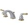 Kingston Brass KB964 Magellan Widespread Bathroom Faucet with Retail PopUp Polished ChromePolished Brass
