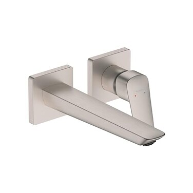 hansgrohe Logis Fine SingleHandle 2Hole Wall Mounted Bathroom Faucet in Brushed Nickel 71256821