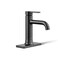 KOHLER K281264BL SingleHandle Bathroom Sink Faucet 1Hole Bathroom Faucets with Clicker Drain 12 GPM Matte Black