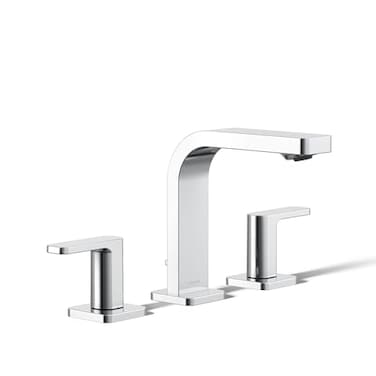 Kohler 234844CP Parallel Widespread Bathroom Sink Faucet 12 gpm Polished Chrome