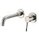 Sumerain Wall Mount Bathroom Faucets Brushed NickelSingle Handle Wall Mount Faucet with Brass Roughin Valve