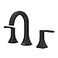 Pfister Vaneri Widespread Bathroom Sink Faucet 8 in 3 Hole 2 Handle Matte Black Finish NSF Water Efficient Push Seal Drain TiteSeal Technology LF049VRIBB