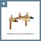 Moen Voss Brushed Nickel TwoHandle Wall Mount Bathroom Faucet Trim Kit Valve Required T6906BN