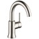 Delta Faucet Trinsic Single Hole Bathroom Faucet Brushed Nickel Single Handle Bathroom Faucet Diamond Seal Technology Drain Assembly Stainless 559HASSDST