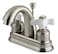 Kingston Brass KB5618PX Restoration 4Inch Centerset Lavatory Faucet Brushed Nickel