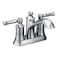 Moen Dartmoor Chrome Traditional Two Handle Centerset Bathroom Sink Faucet 6802
